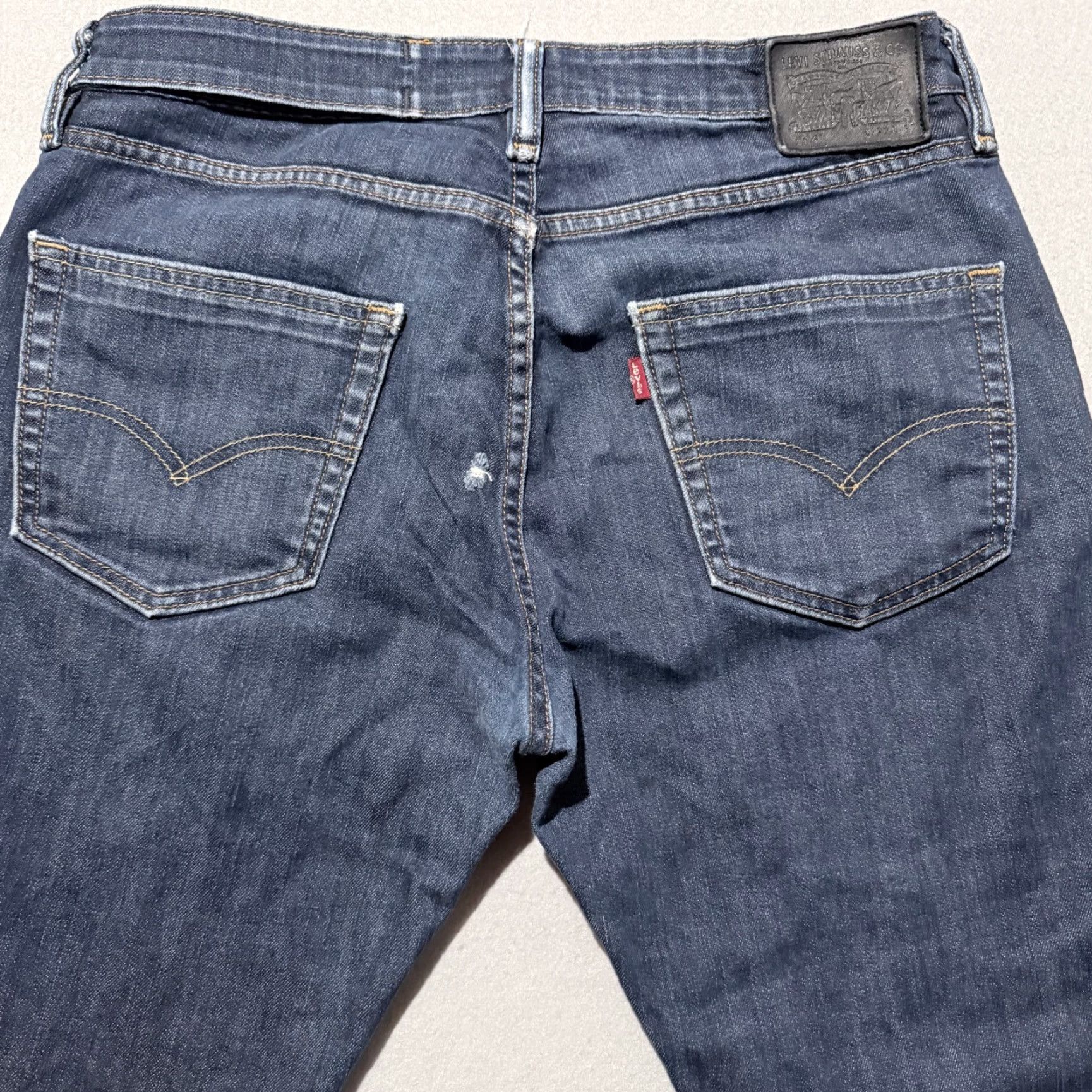 Levi's Levi's 504 Jeans Men Blue Denim Mid Rise Straight Classic Pockets - 32X32 Size US 32 / EU 48 - 4 Thumbnail