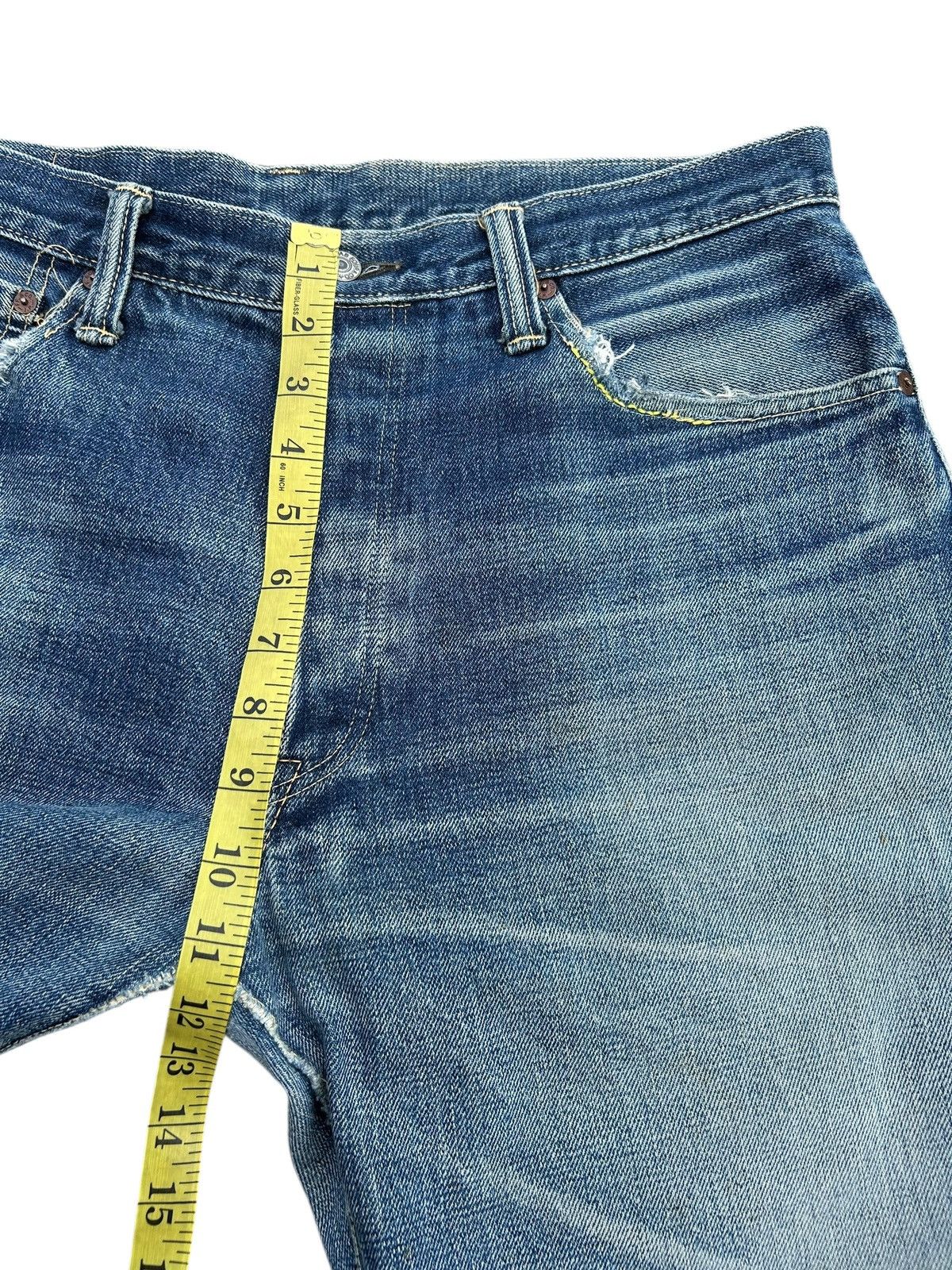 Kapital Vintage Skull Fab Four Alchemist Selvedge Repair Denim jeans Size US 33 - 20 Thumbnail