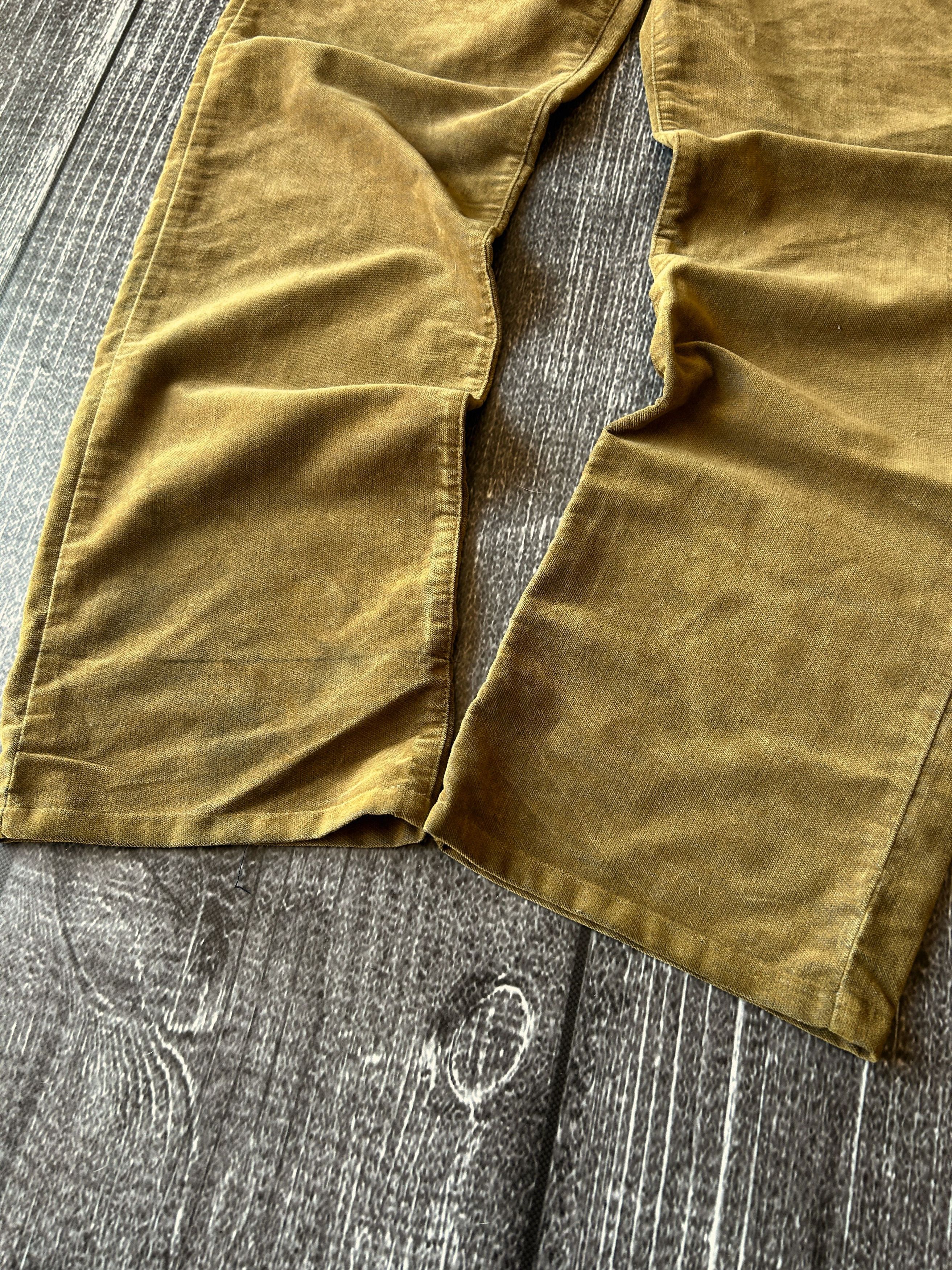 Vintage Vintage Brown Corduroy Pants Baggy Straight Leg Skate Style Size US 34 / EU 50 - 3 Thumbnail