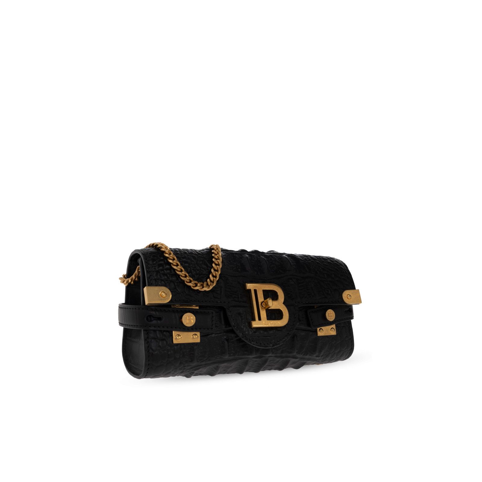 Balmain BALMAIN B-Buzz 23 Black Leather Shoulder Bag New & Authentic Size ONE SIZE - 3 Thumbnail