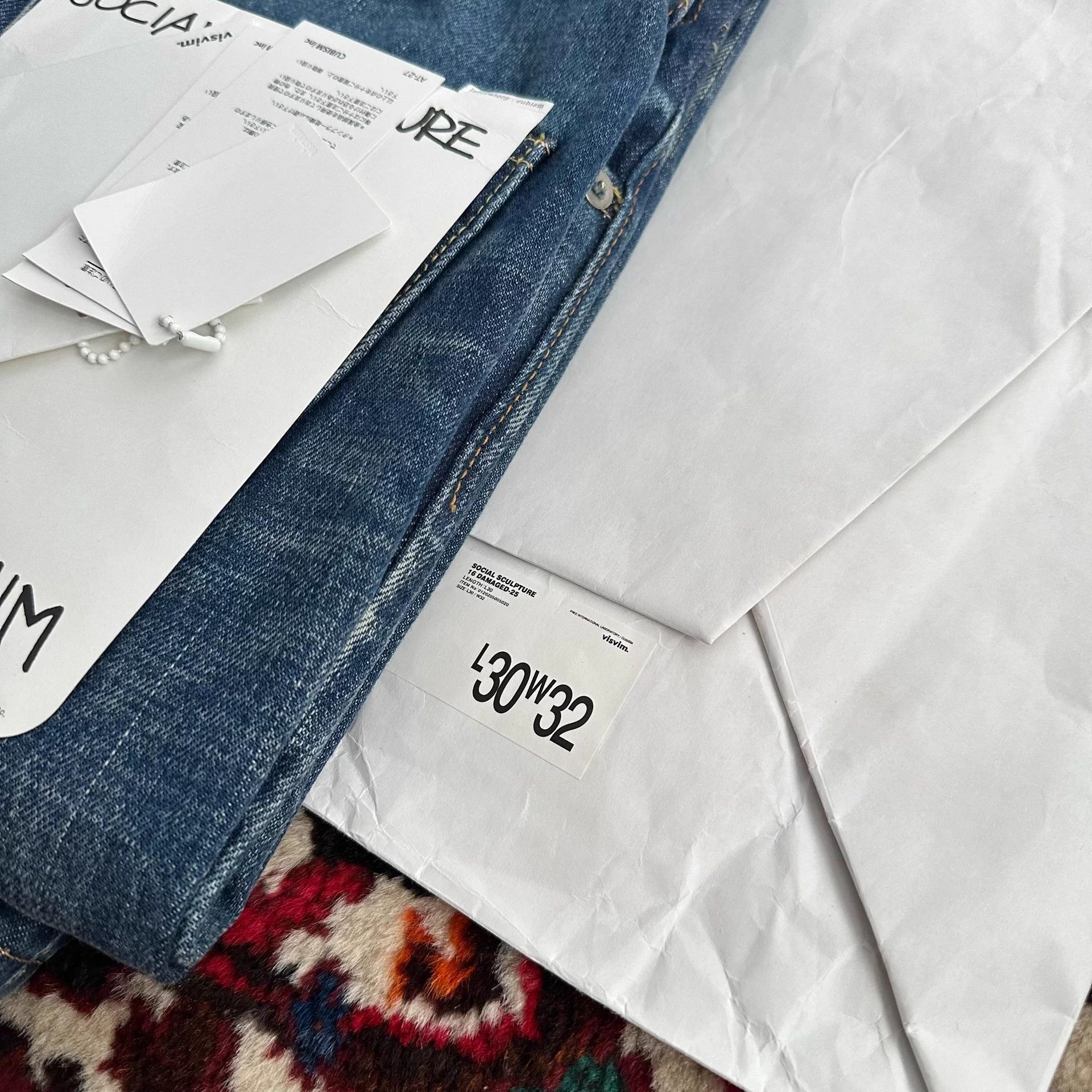 Visvim visvim 20aw 16d25 destroyed denim W32L30 Size US 32 / EU 48 - 9 Thumbnail