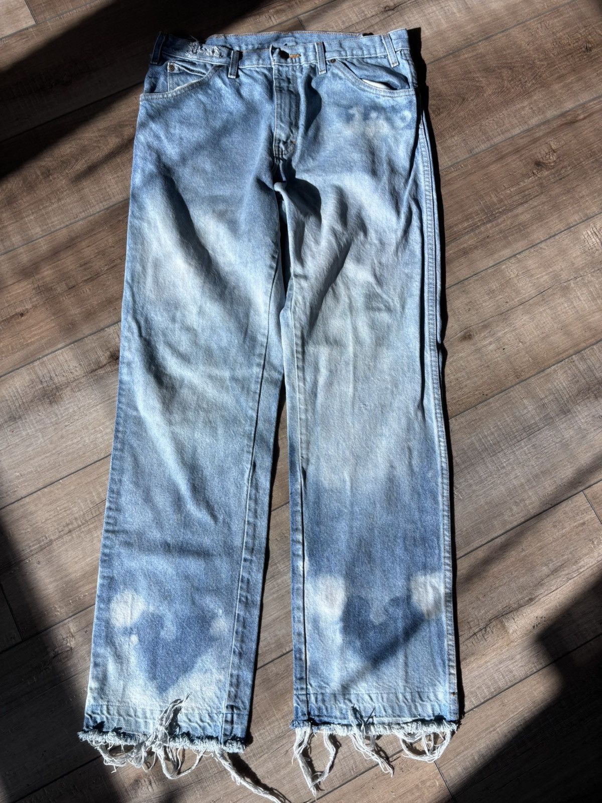 Dickies × Handmade Custom Bleached Dickies Workwear Jeans Size US 34 / EU 50 - 1 Thumbnail