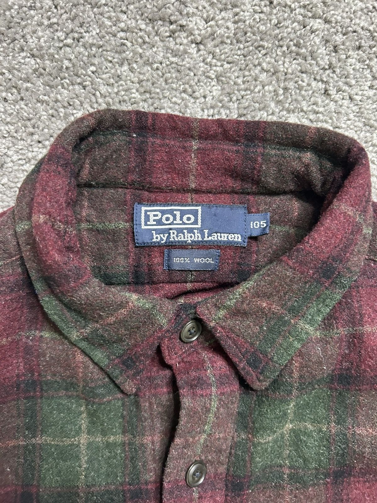 Polo Ralph Lauren Vintage 80s Polo Ralph Lauren Wool Flannel Size US XL / EU 56 / 4 - 3 Thumbnail