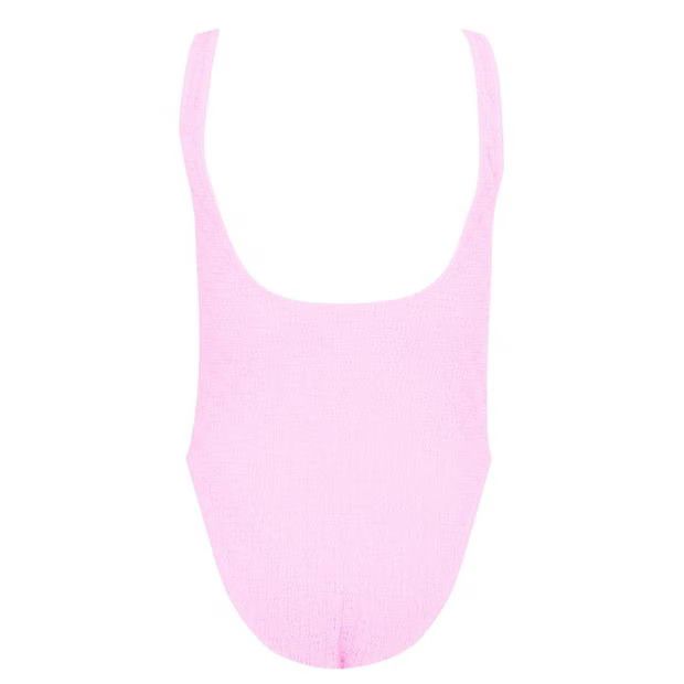 Alexander Wang o1g2r1mq0824 Logo Textured Swimsuits in Pink Size M / US 6-8 / IT 42-44 - 2 Thumbnail