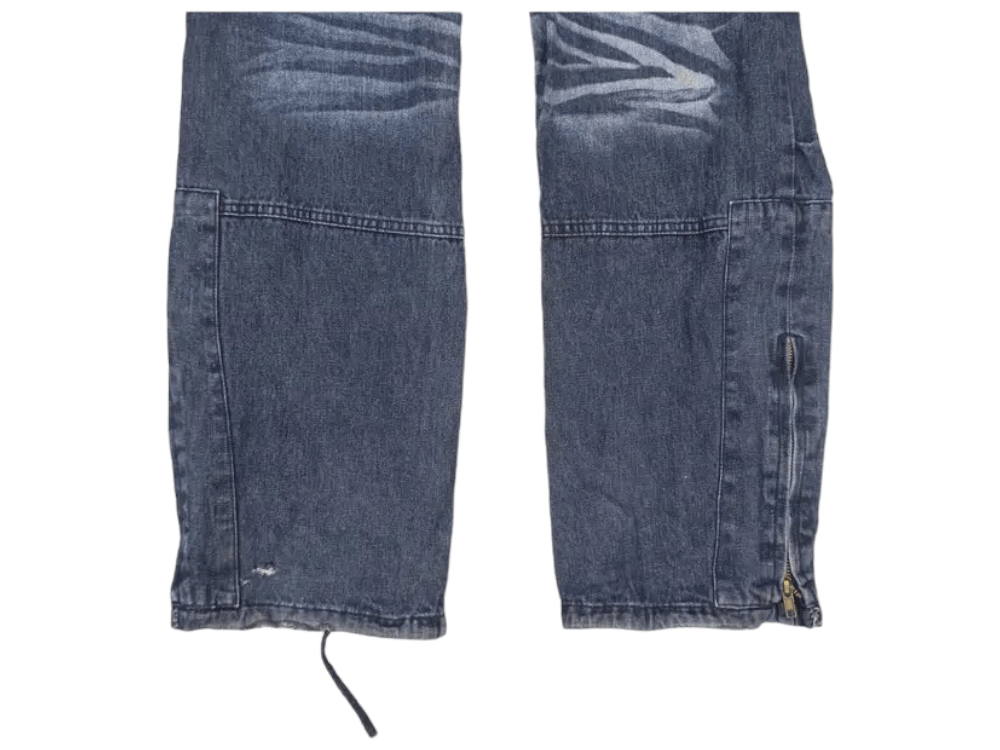 LOWBOX LOWBOX Tactical Multipocket Punk Style Overall Jeans Size US 34 / EU 50 - 13 Thumbnail