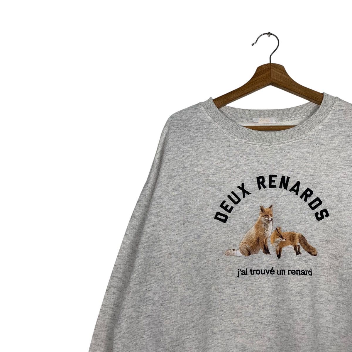 Japanese Brand Japanese Brand Deux Renards Crewneck Sweatshirt Size US L / EU 52-54 / 3 - 6 Thumbnail