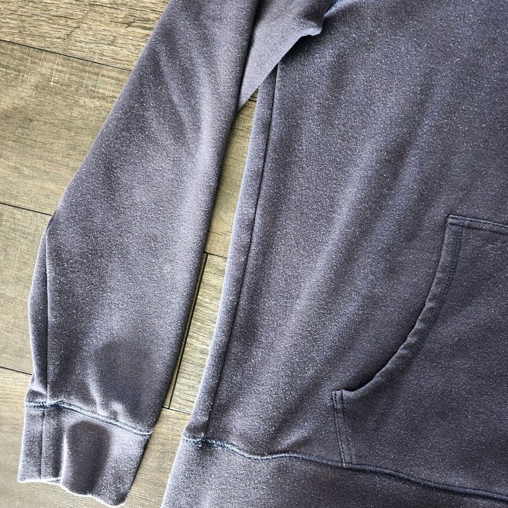 J Brand The Normal Brand Hoodie Mens Medium Pullover Navy Blue Striped Pocket Size US M / EU 48-50 / 2 - 3 Thumbnail