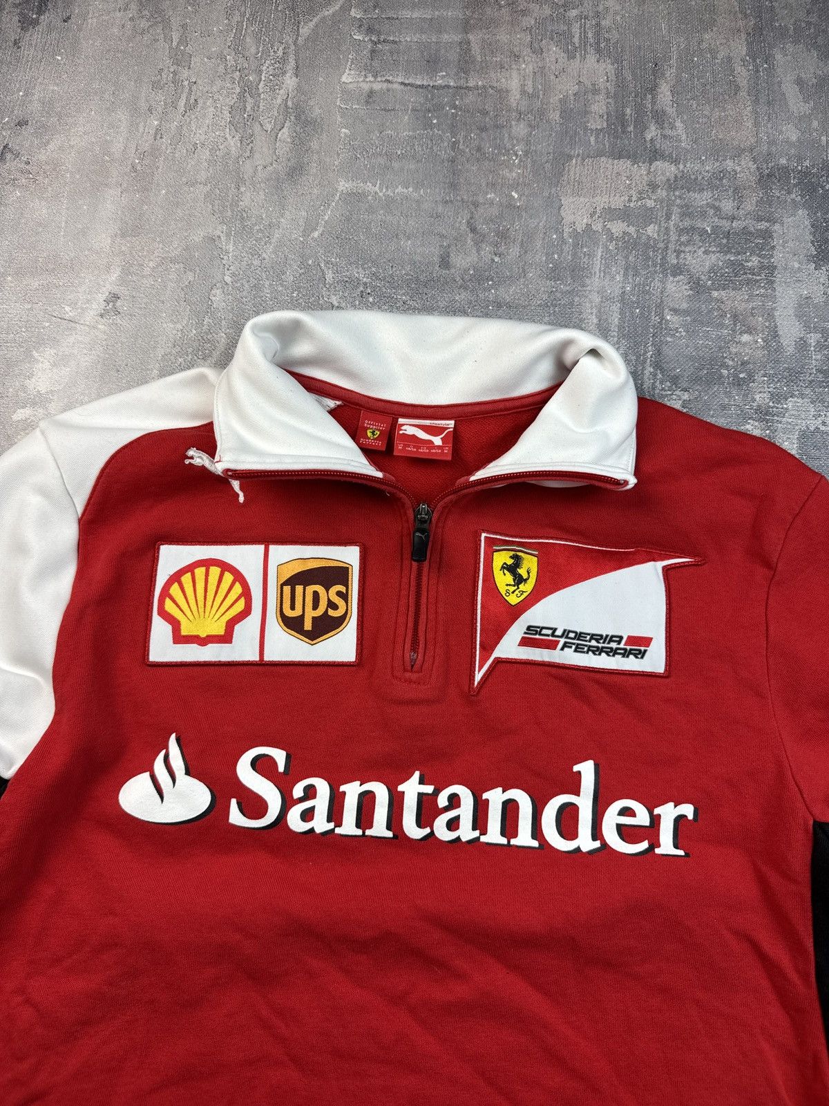 Formula 1 Vintage Formula One Ferrari Racing Team 1/4 zip Santander Size US M / EU 48-50 / 2 - 3 Thumbnail