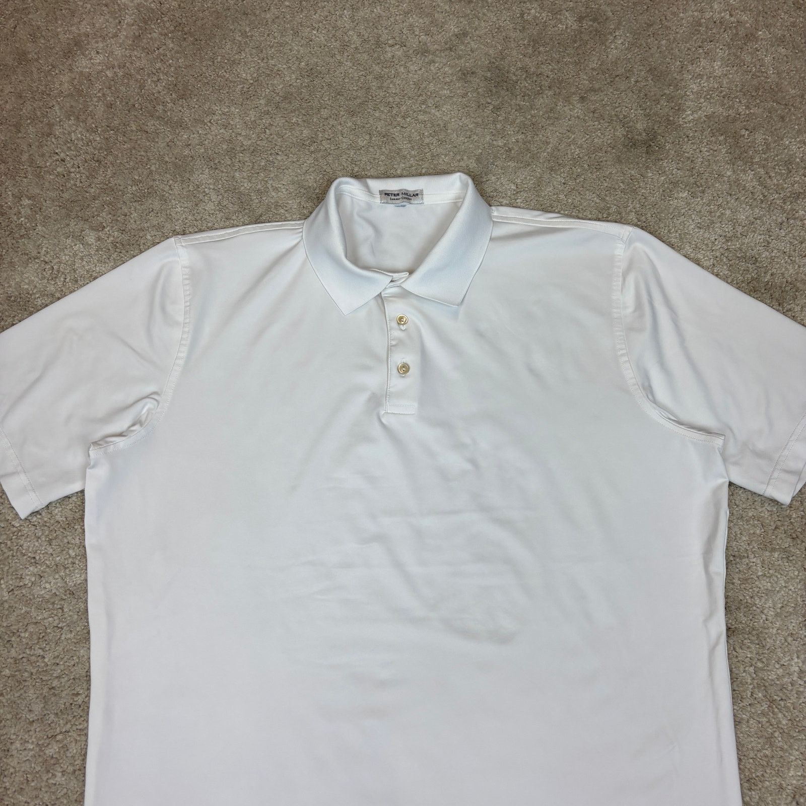 Peter Millar Peter Millar Summer Comfort Solid Performance Polo Men's XL Size US XL / EU 56 / 4 - 2 Thumbnail