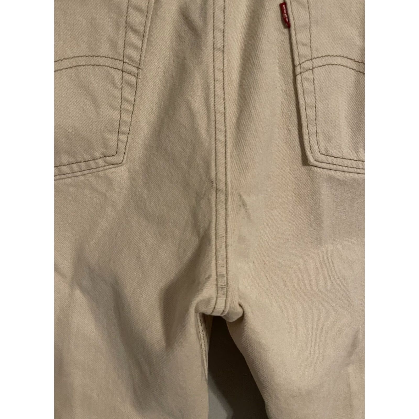 Levi's VINTAGE Levi's Denim Jeans Made in USA 16521-0247 Ivory 14M 31x29 Women's Size 36" / US 14 / IT 50 - 7 Thumbnail