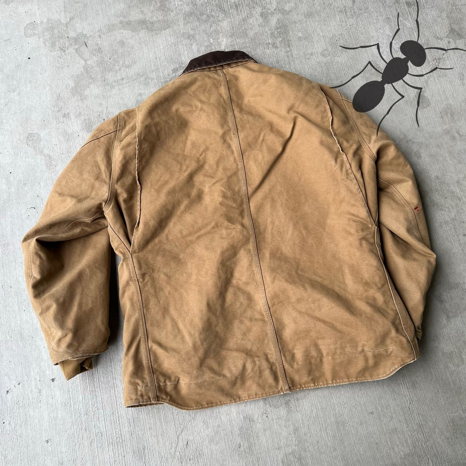 Carhartt × Vintage Carhartt C61 CML brown chore work wear jacket Size US L / EU 52-54 / 3 - 4 Thumbnail