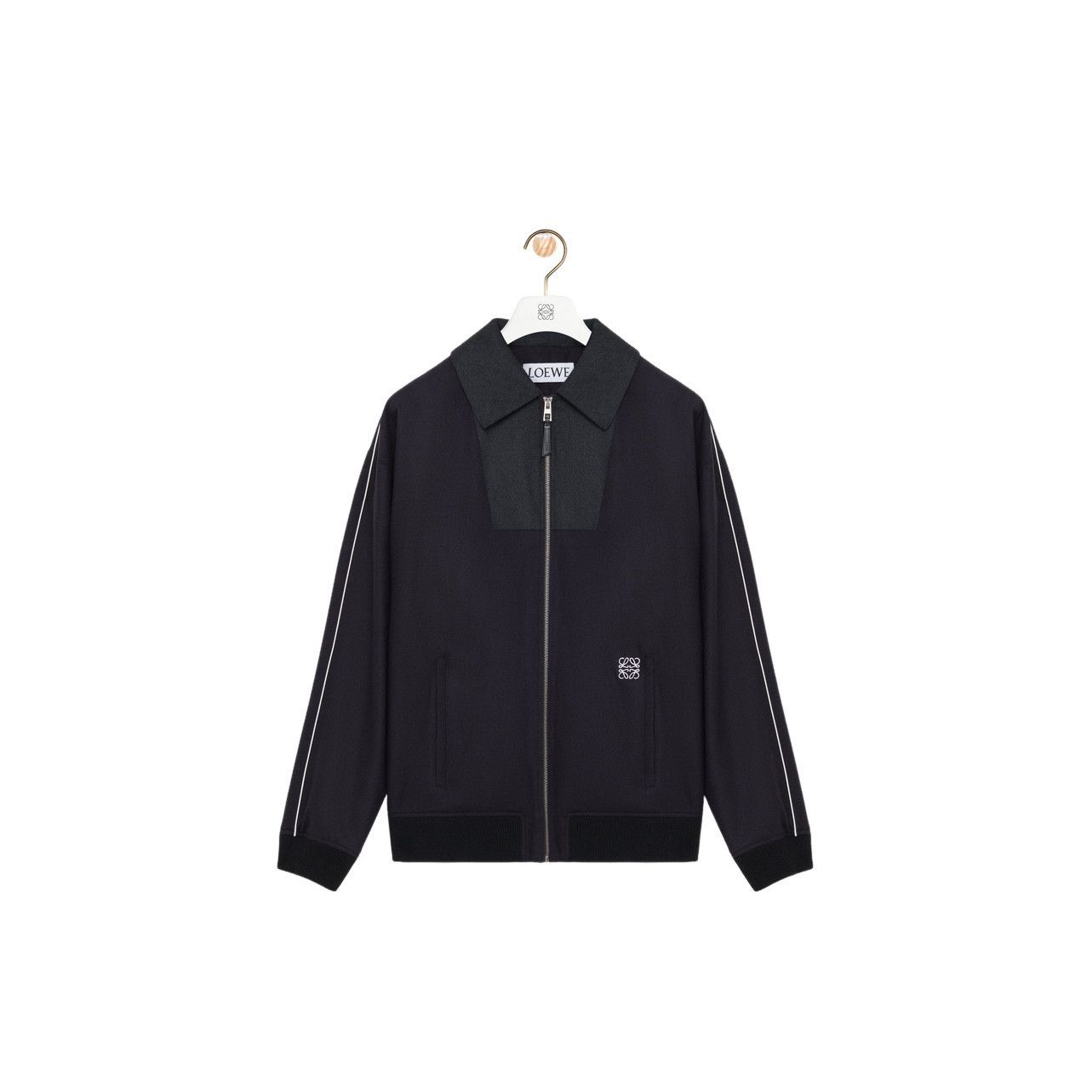 Loewe LOEWE $2600 Navy/Gray Wool Tracksuit Jacket New & Authentic Size US M / EU 48-50 / 2 - 1 Preview