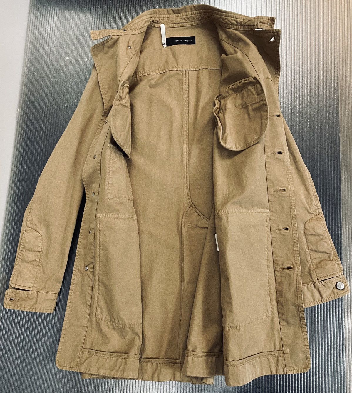 Dsquared2 DSQ2 🇮🇹 Brown Cotton Twill Safari Leisure jacket 48 NWOT Size US M / EU 48-50 / 2 - 10 Thumbnail