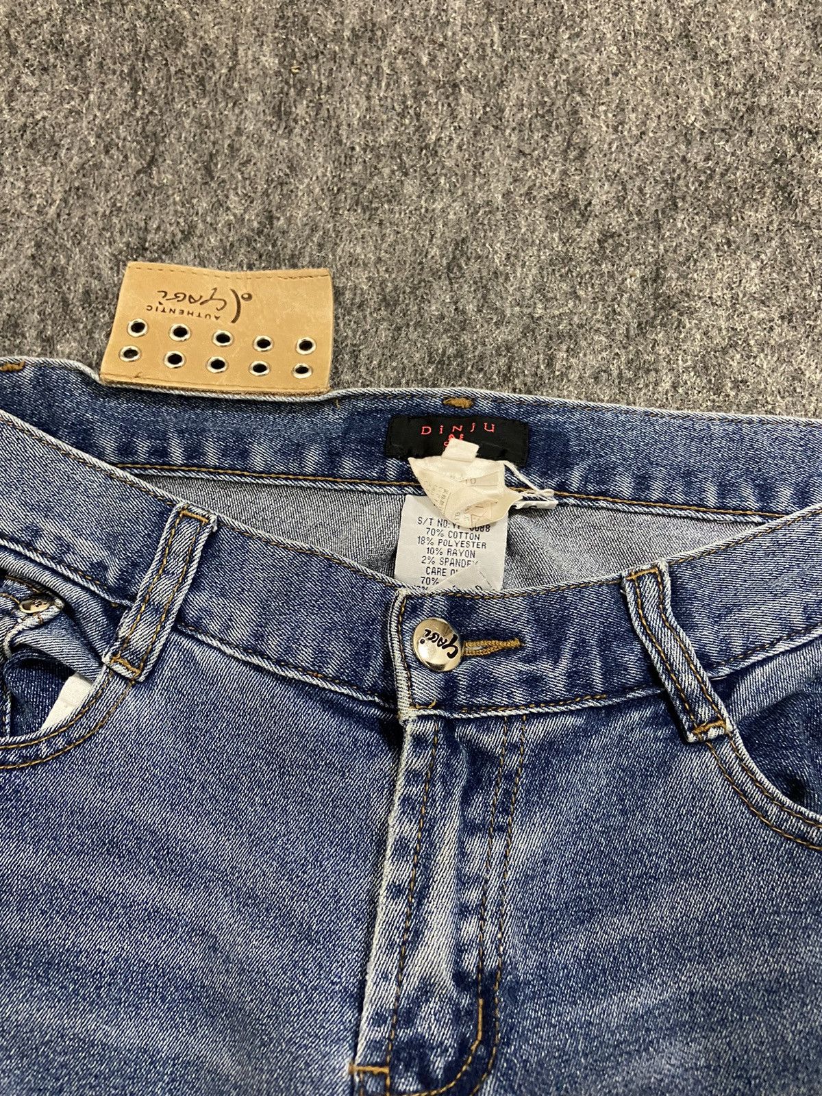 If Six Was Nine Vintage y2k YAGI denim pants flare embroidery floral Size 28" / US 6 / IT 42 - 7 Thumbnail