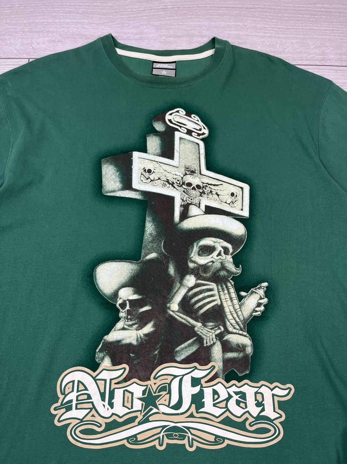 No Fear No Fear Vintage Oversized Rap T Shirt Size US XXL / EU 58 / 5 - 4 Thumbnail