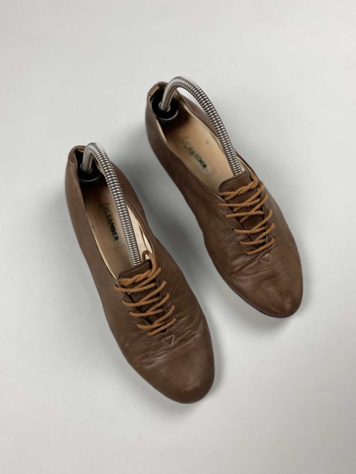 Jil Sander × Vintage Jil Sander ladies leather flats ballets size 40 1/2 Size US 10.5 / IT 40.5 - 3 Thumbnail