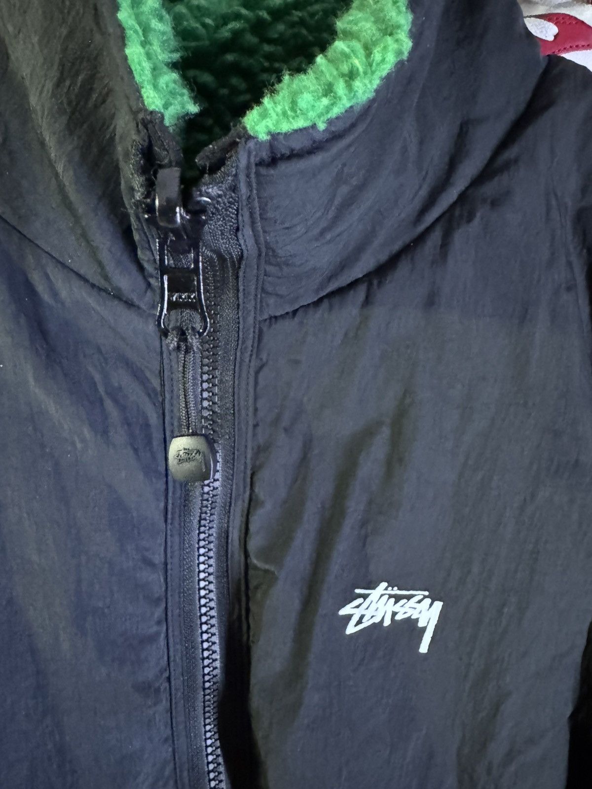 Stussy Stussy sherpa jacket green Size US XL / EU 56 / 4 - 5 Thumbnail