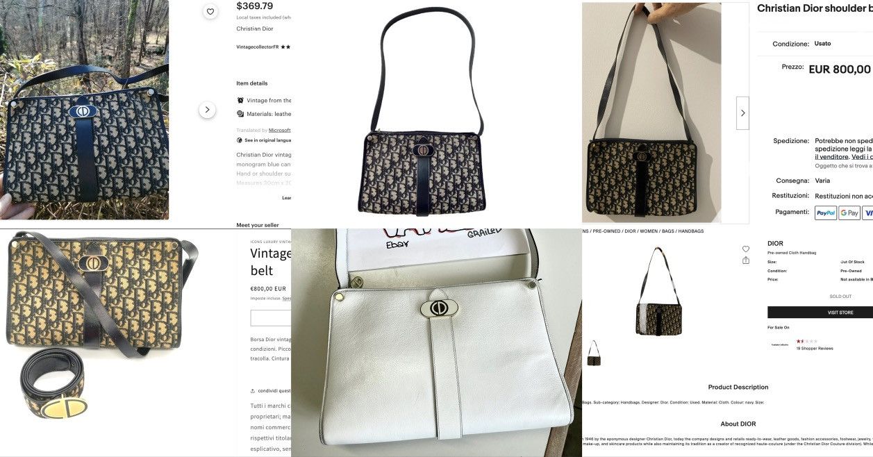 Christian Dior Monsieur × Designer × Dior VTG 70's RARE CD Logo Homme France Shoulder Side Clutch Handbag Cross-body Size ONE SIZE - 8 Thumbnail