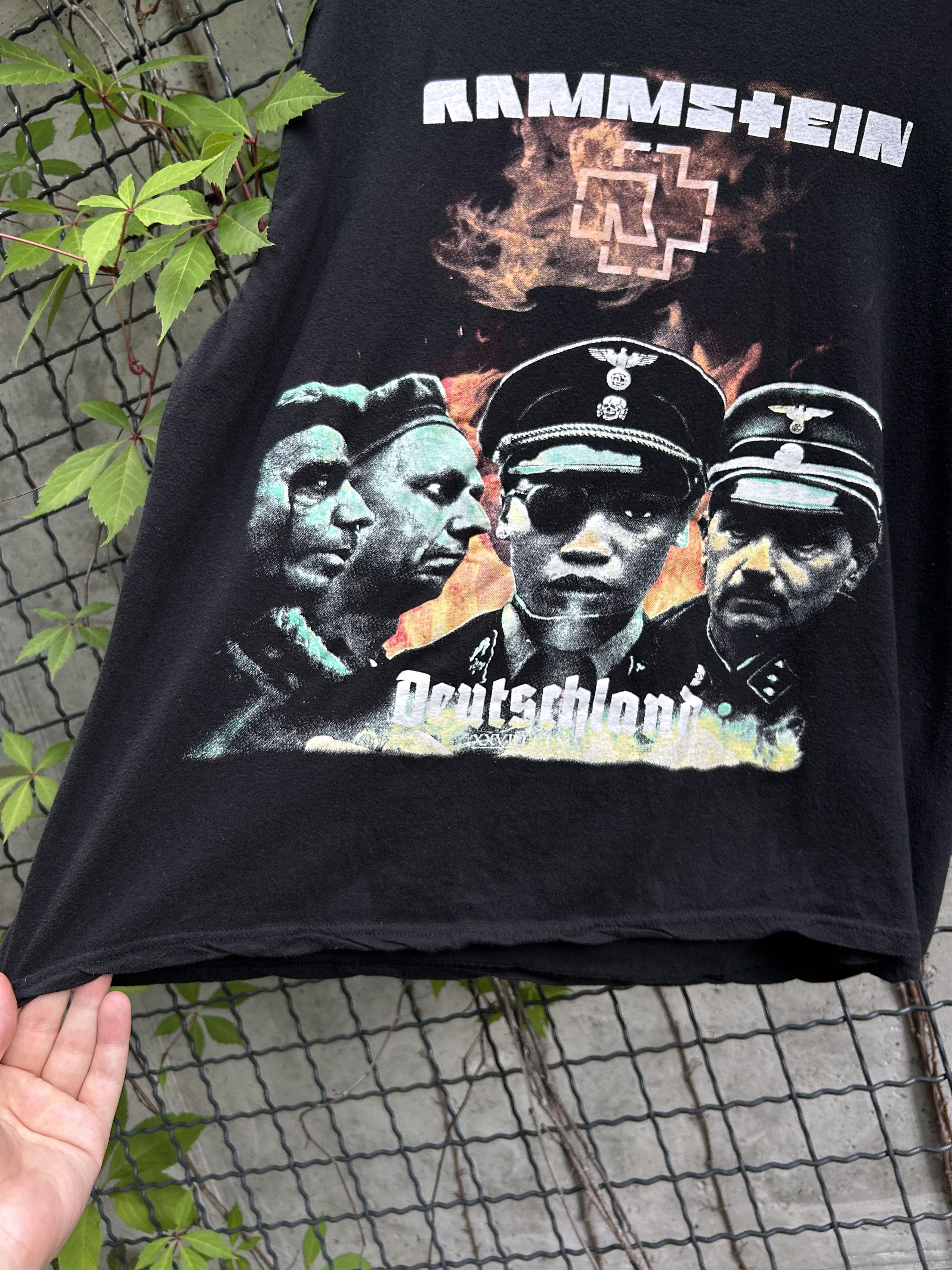 Band Tees × Vintage Vintage 2000s Rammstein Deutschland Rock Band T-shirt Size US L / EU 52-54 / 3 - 7 Thumbnail