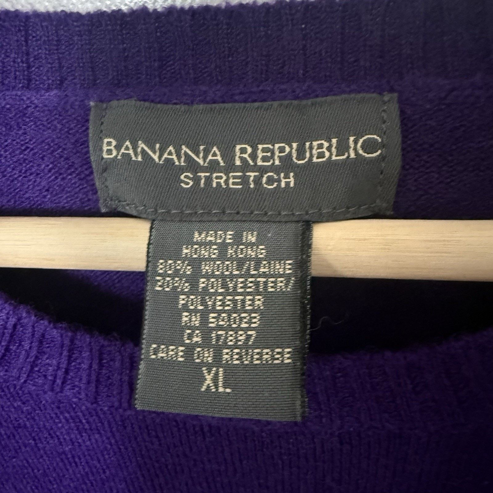 Banana Republic Banana Republic Wool Blend Purple Crew Sweater Preppy Casual Size XL / US 12-14 / IT 48-50 - 3 Thumbnail