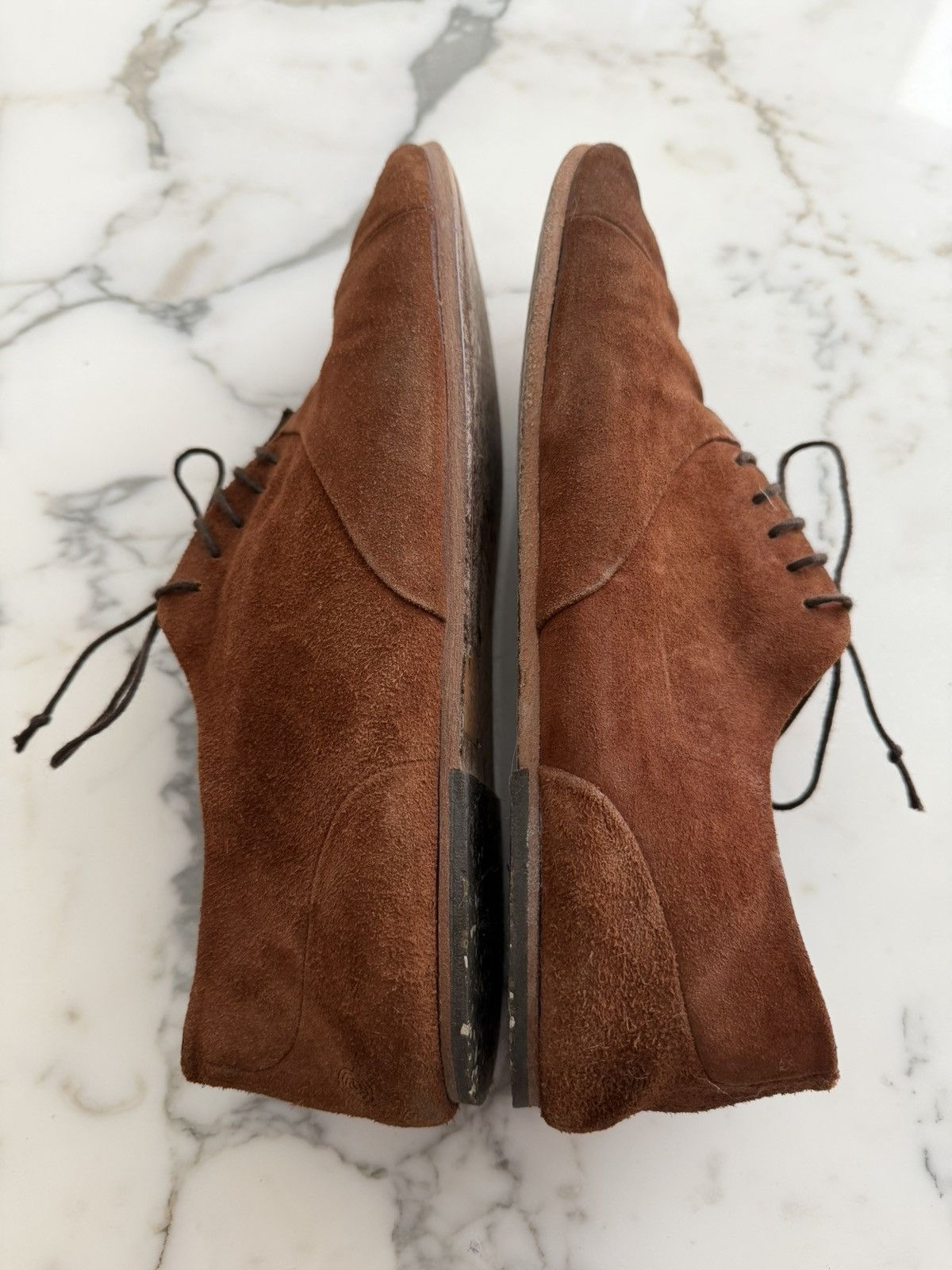 Marsell Brown Suede Leather Derby Size US 10 / EU 43 - 5 Thumbnail