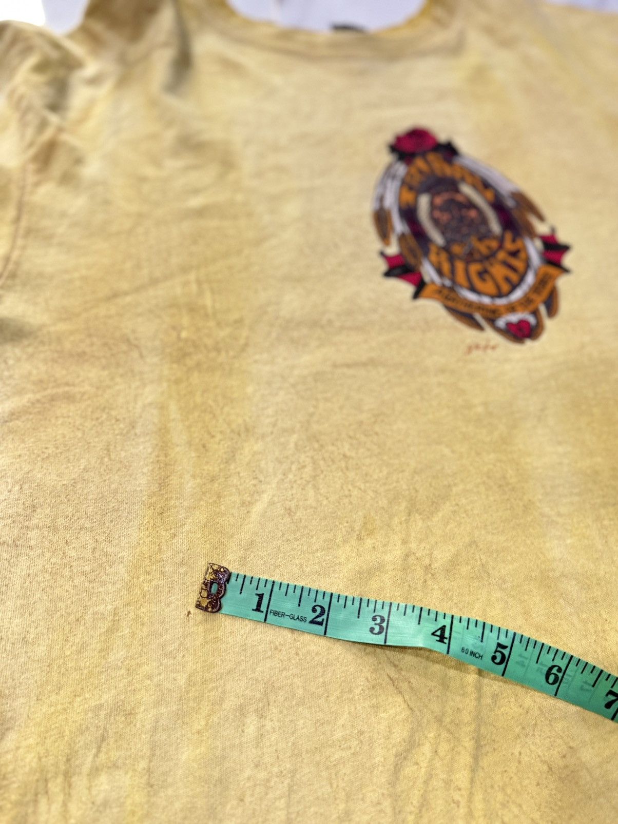 Arts & Science Vintage 90s Tribal Right American Leader Artwork Graphic Tee Size US XL / EU 56 / 4 - 13 Thumbnail