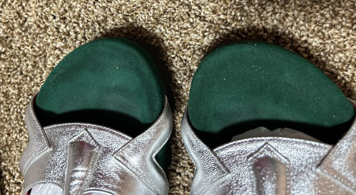Japanese Brand Paradox MF DOOM metallic mask sandals - super rare, BLOHM Size US 8 / EU 41 - 4 Thumbnail