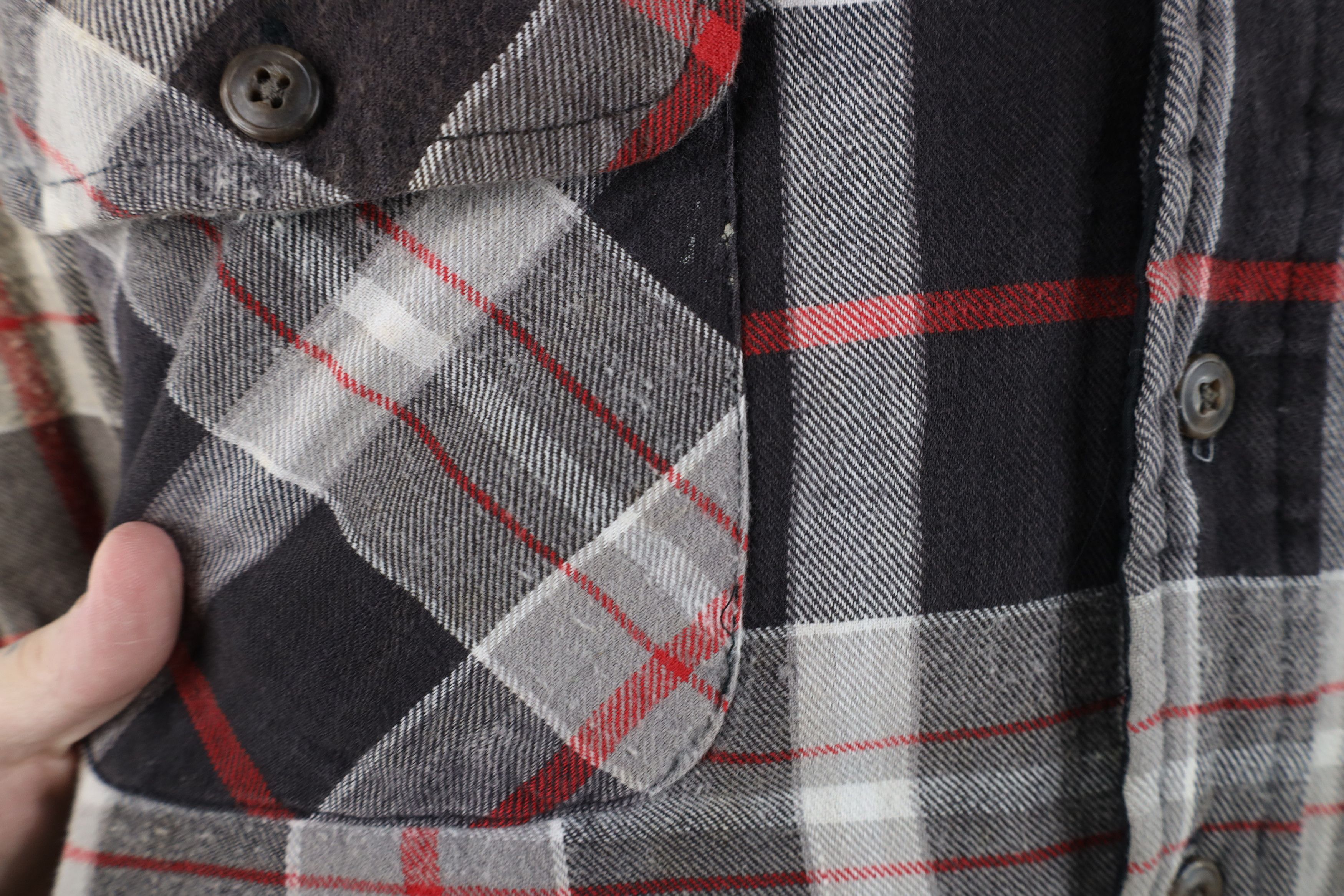 Vintage Vintage 90s Streetwear Flannel Button Shirt Jacket Jac Shirt Size US XXL / EU 58 / 5 - 4 Thumbnail