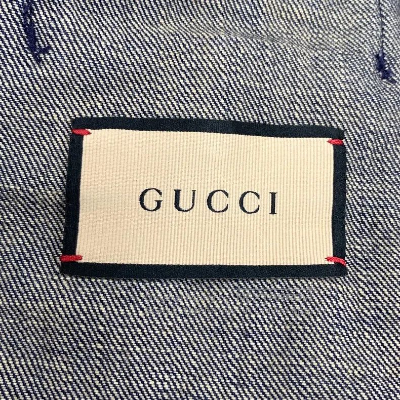 Gucci Gucci Dark blue logo jacquard full-print cotton lapel sing Size US S / EU 44-46 / 1 - 6 Thumbnail