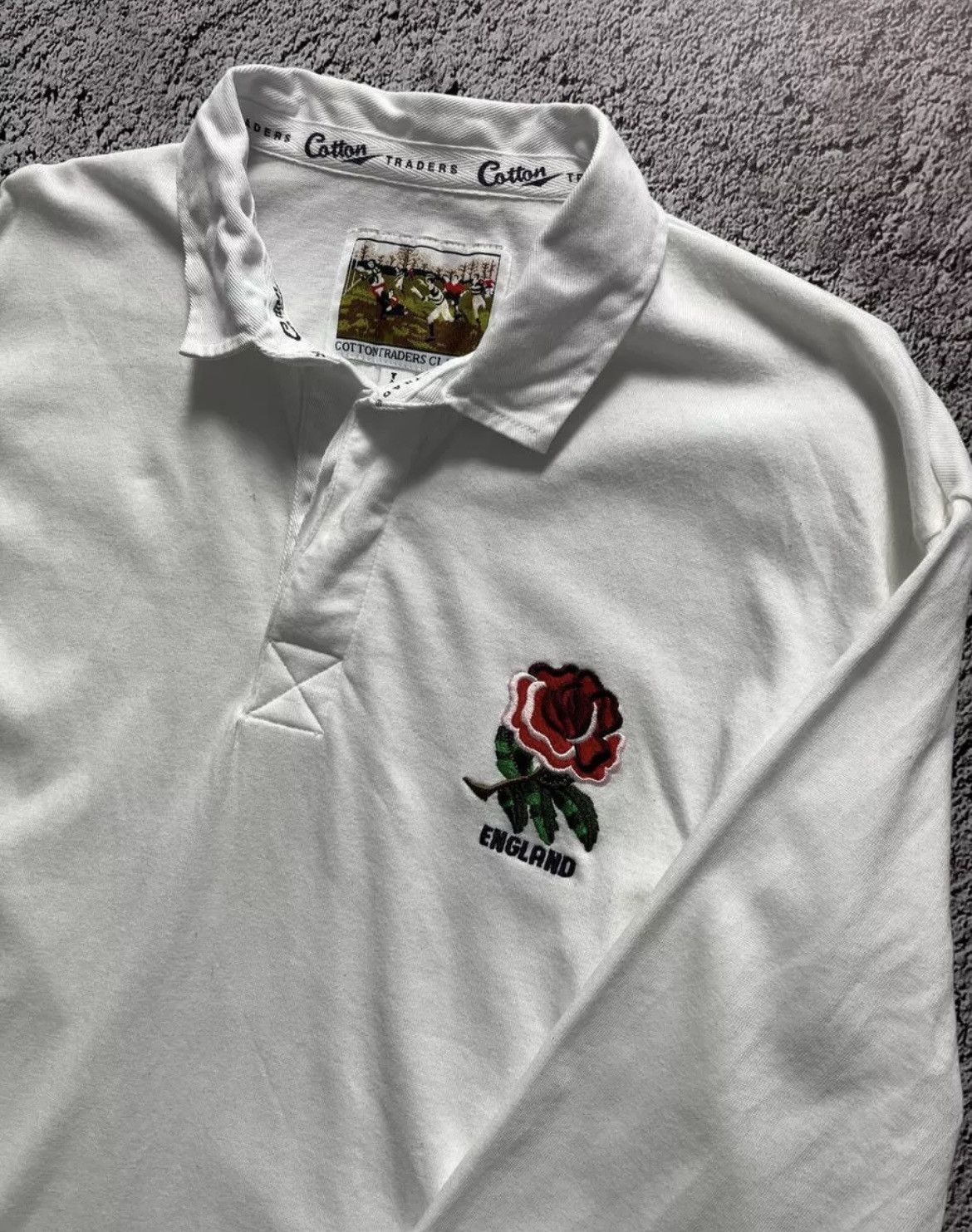 Vintage England Rugby Union 1991-1992 Cotton Traders Home Jersey Size US L / EU 52-54 / 3 - 5 Thumbnail