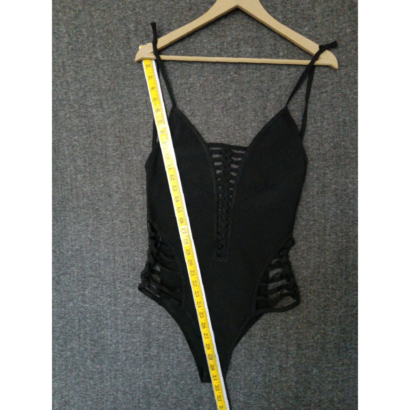 Vintage Codigo One Piece Swimsuit S Strappy Open Back Black Bathing Suit Size S / US 4 / IT 40 - 5 Thumbnail