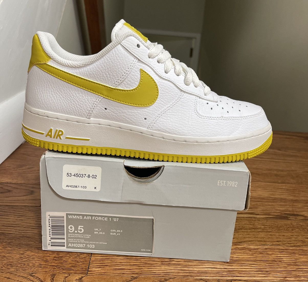Nike Wmns Air Force Low 'Bright Citron' Women's Size