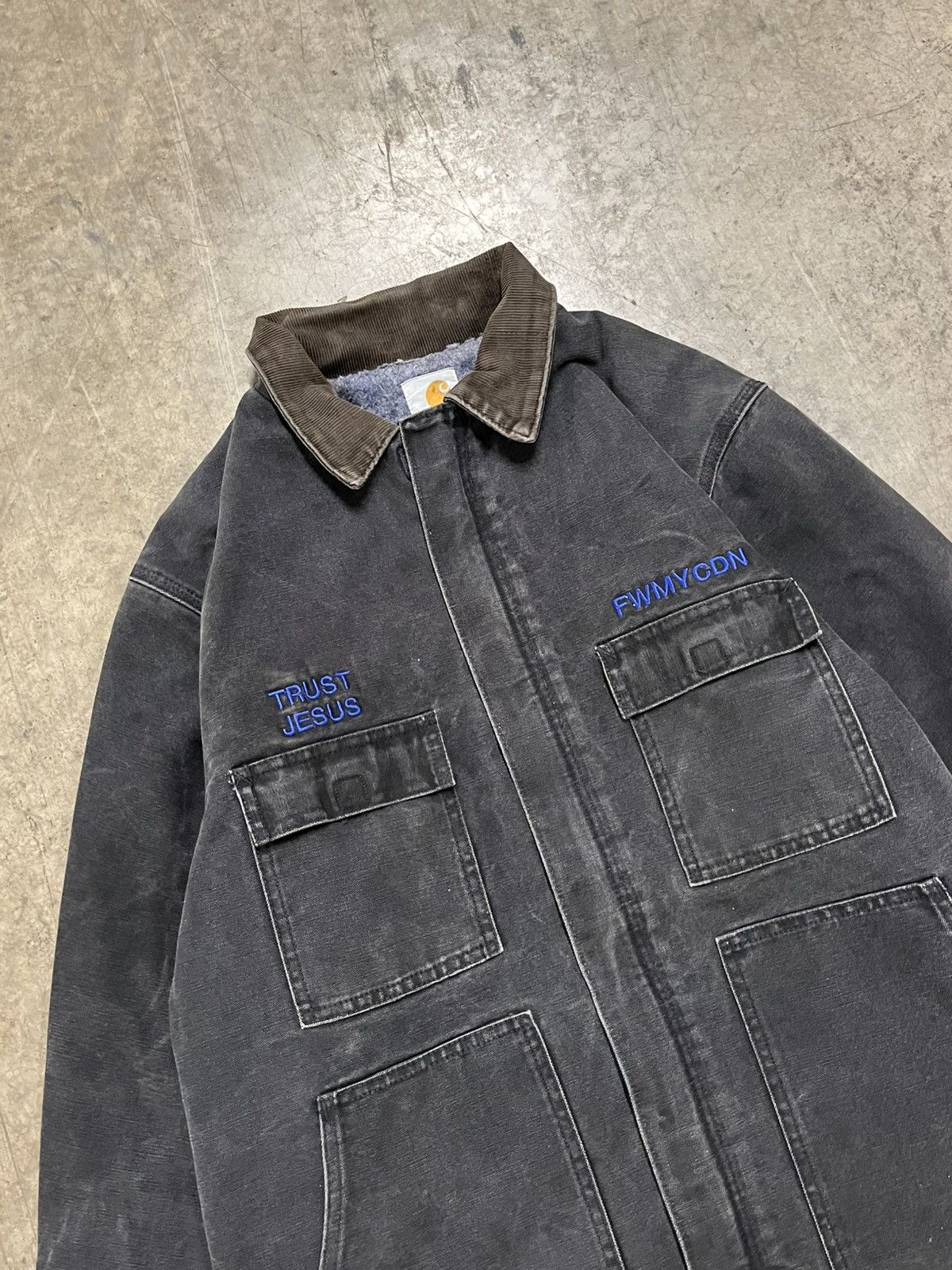 Carhartt × Vintage Carhartt vintage Jesus embroidered jacket streetwear hype Size US XL / EU 56 / 4 - 1 Thumbnail