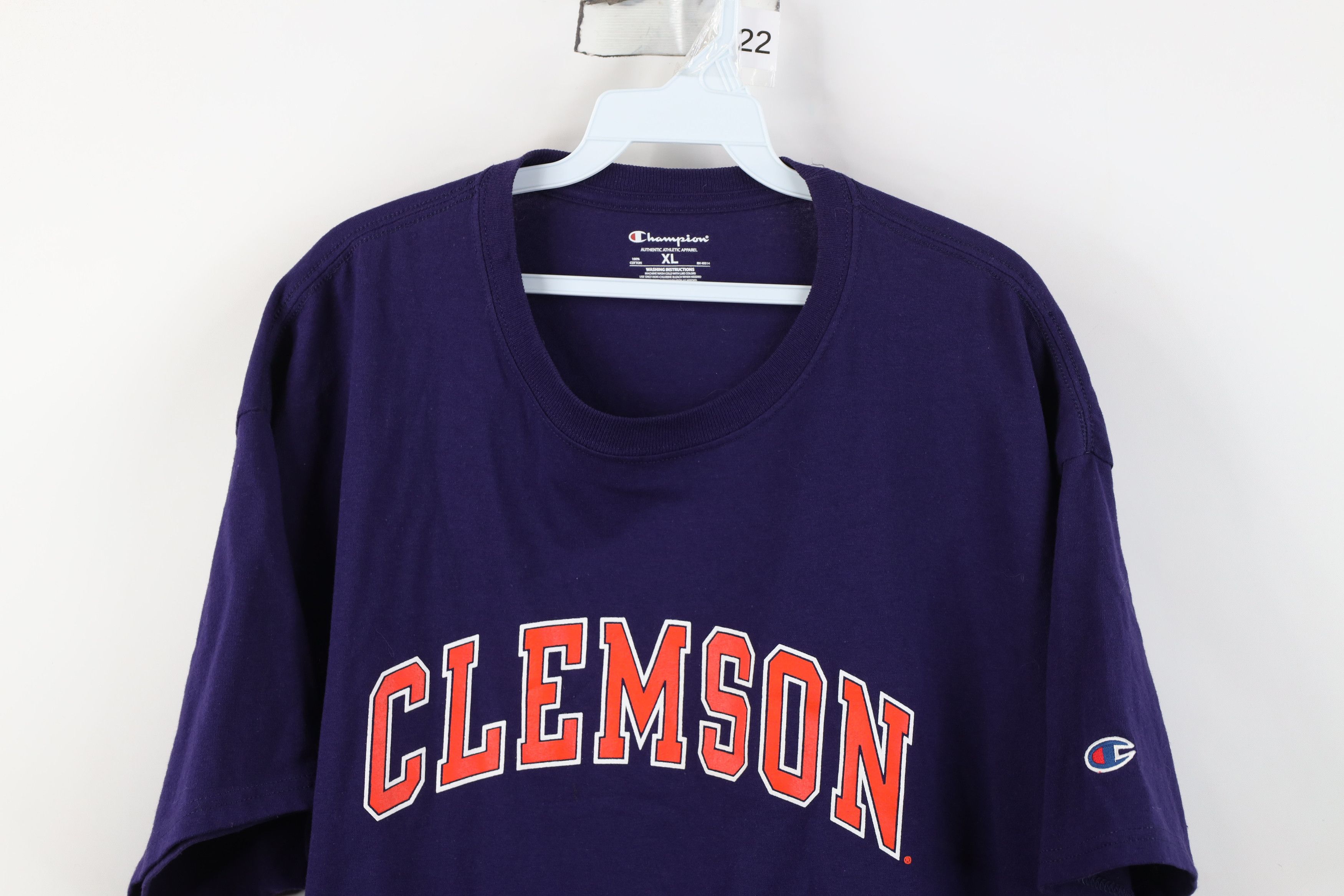 Champion Vintage Y2K Champion Clemson University Short Sleeve T-Shirt Size US XL / EU 56 / 4 - 2 Thumbnail
