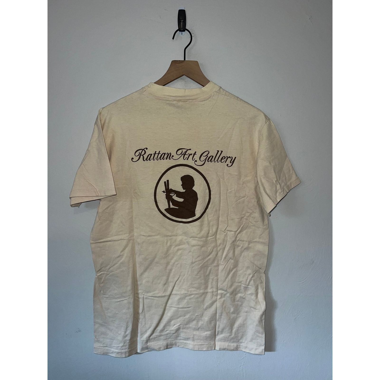 Hanes 1980s Vintage Rattan Art Gallery Artwork Shirt 80s VTG L Size US L / EU 52-54 / 3 - 1 Thumbnail