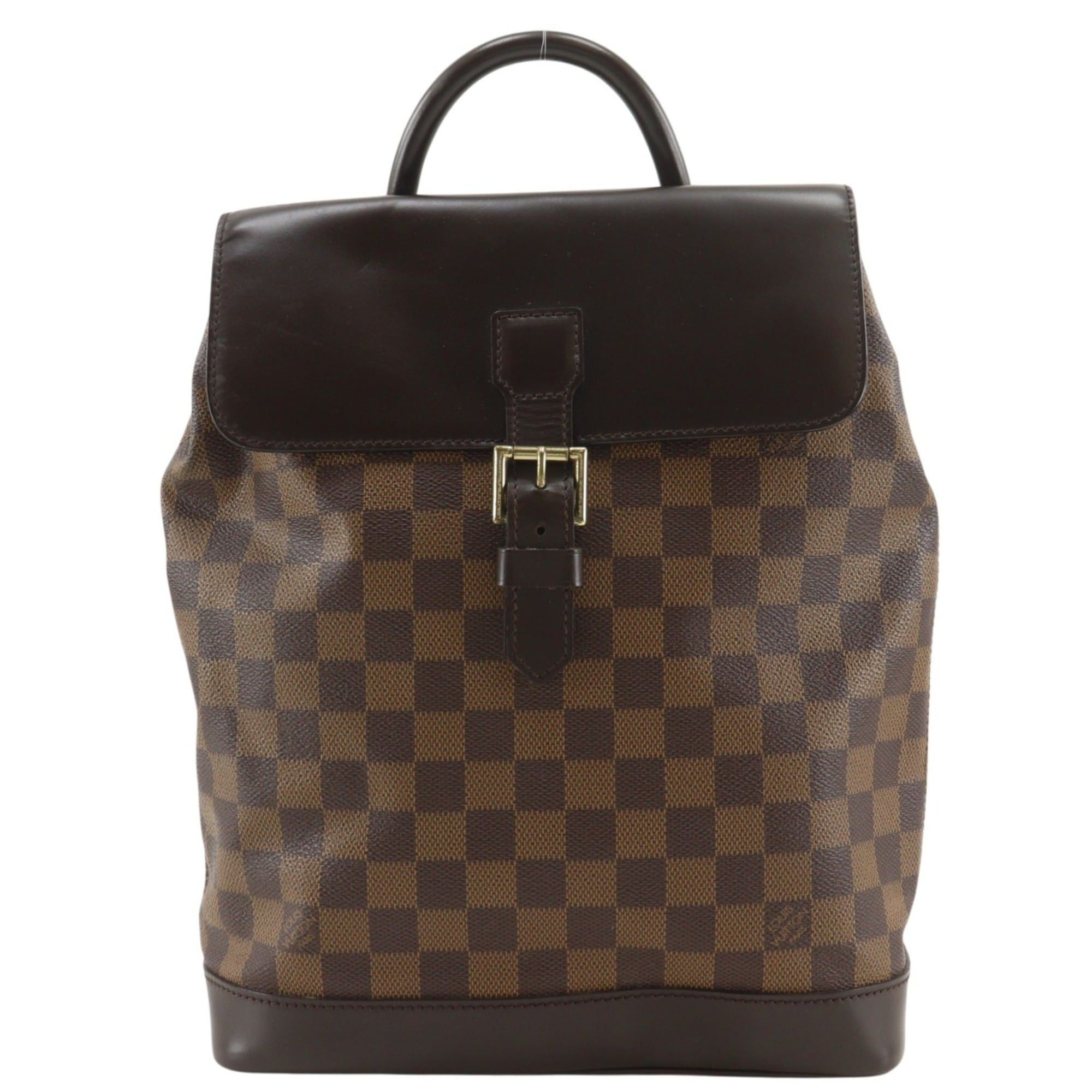 Louis Vuitton Louis Vuitton Soho Backpack/Daypack Bag N51132 Damier Canvas 1998 Brown TH1908 A5 Belt Buckle Women's Size ONE SIZE - 1 Thumbnail