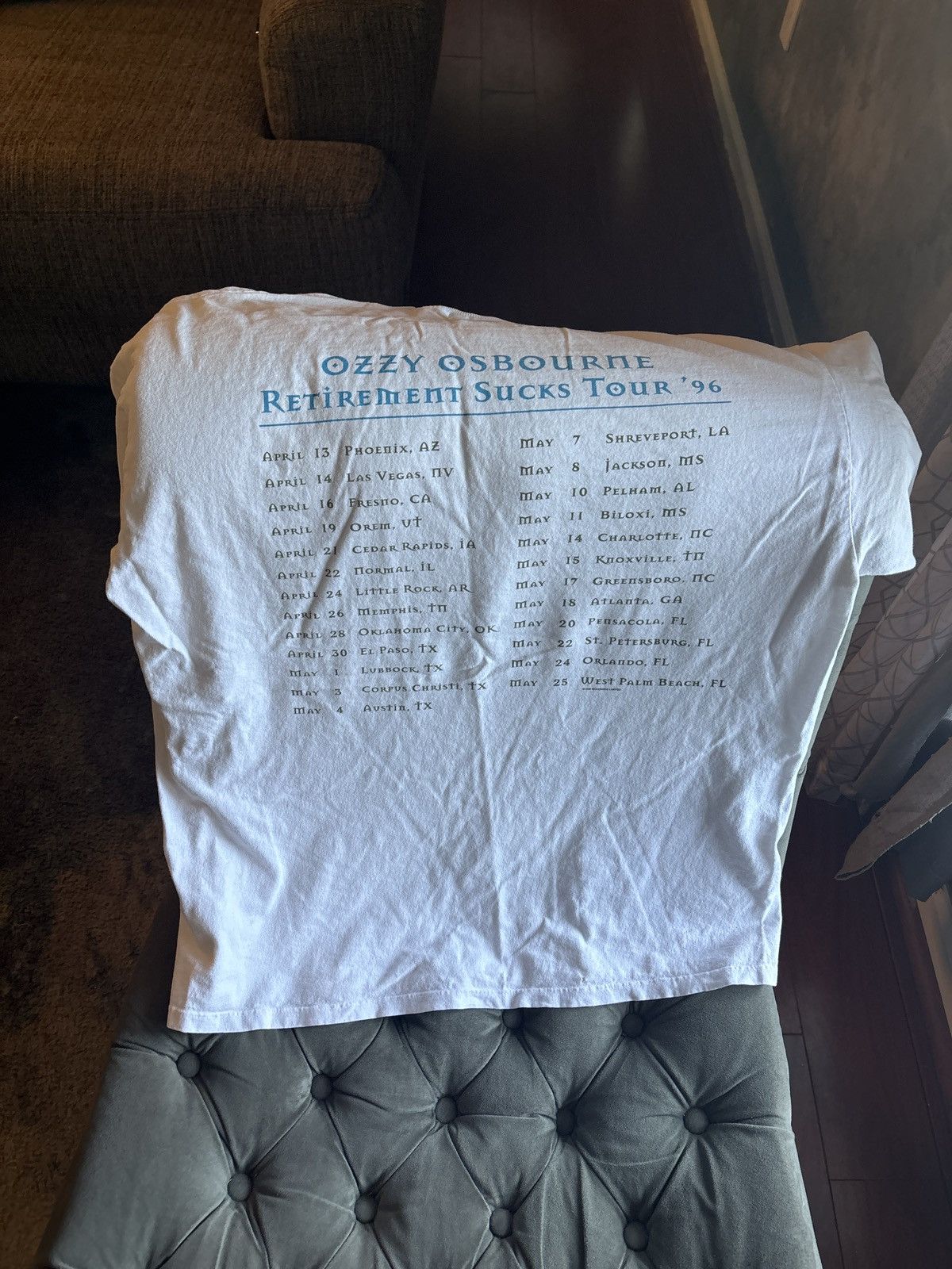 Vintage ozzy vintage concert tshirt 1996 Size US XL / EU 56 / 4 - 1 Thumbnail