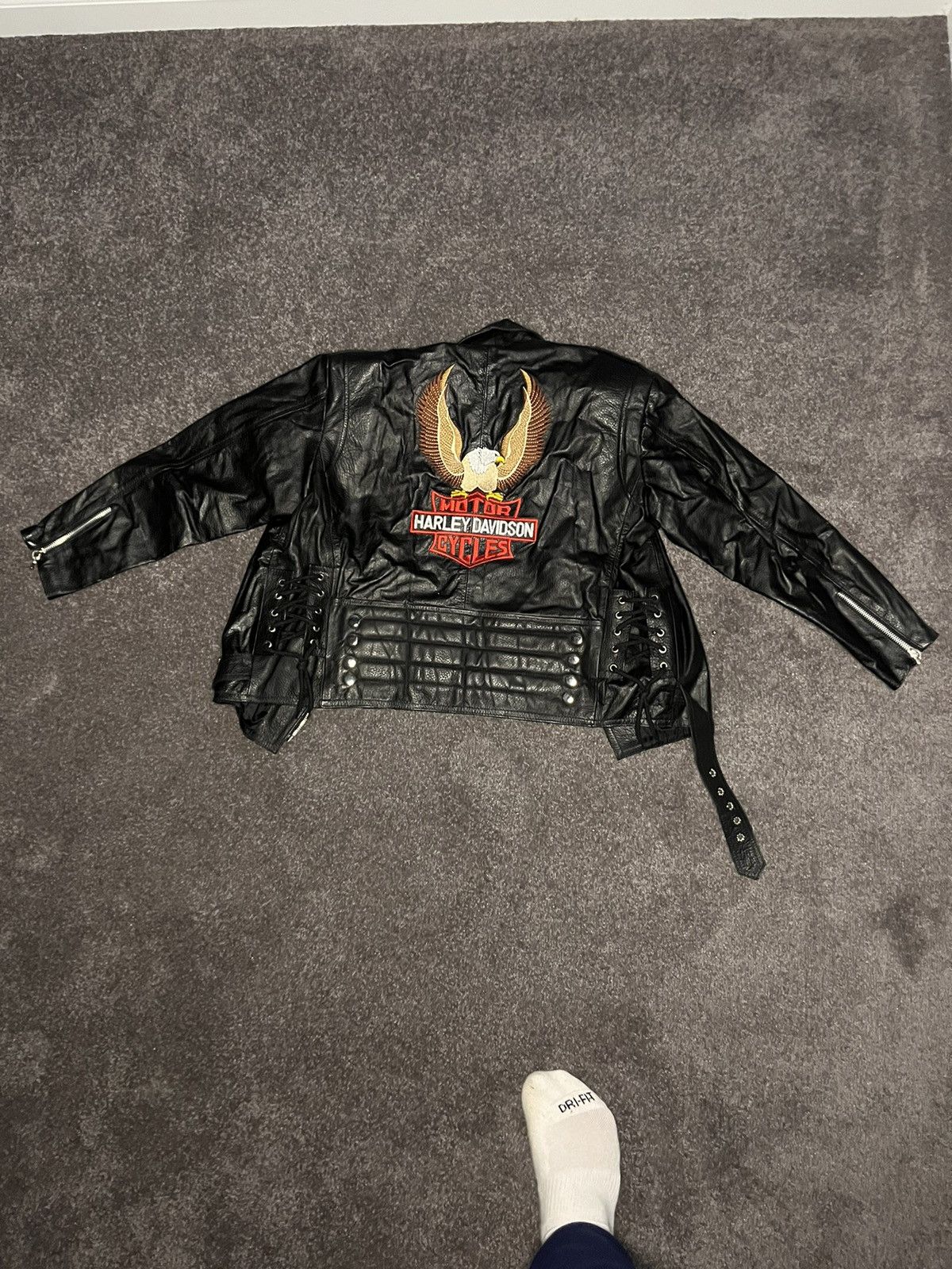 Harley Davidson × Vintage Leather Harley Davidson jacket Size S / US 4 / IT 40 - 1 Thumbnail