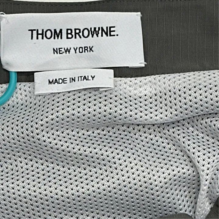 Thom Browne Thom Browne Gray Pleated Skirt with Stripes -2507 Size 41" - 4 Thumbnail