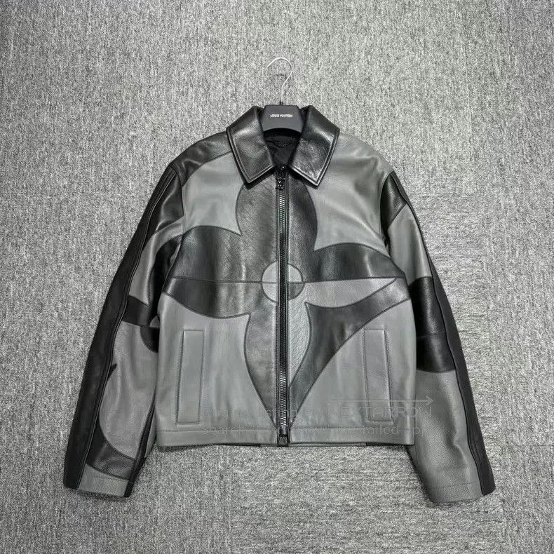 Other Louis Vuitton Three-flower leather patchwork leather jacke Size US S / EU 44-46 / 1 - 1 Thumbnail