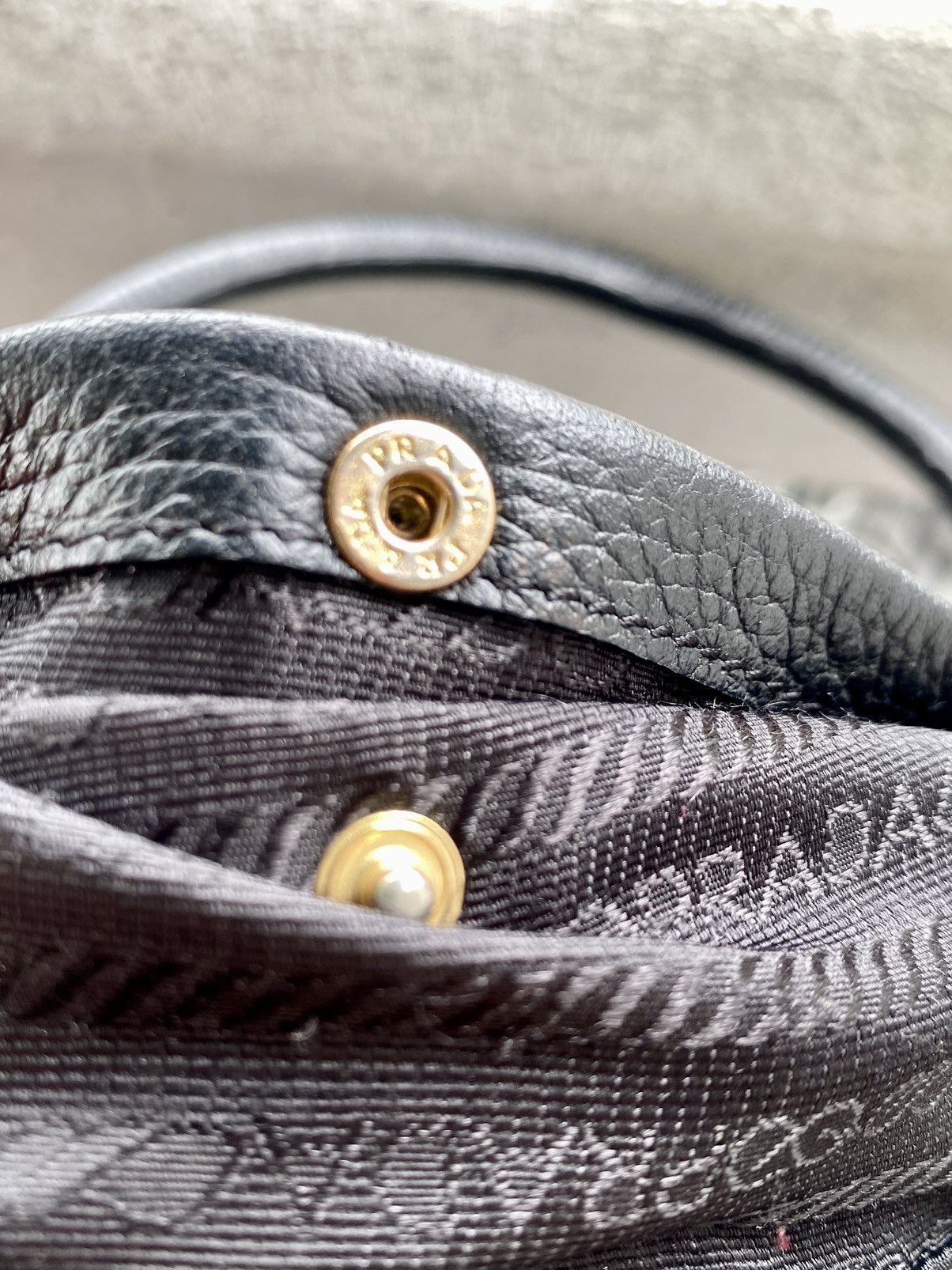 Prada PRADA Made In Italy Shoulder Bag material Leather and nylon Size ONE SIZE - 18 Thumbnail