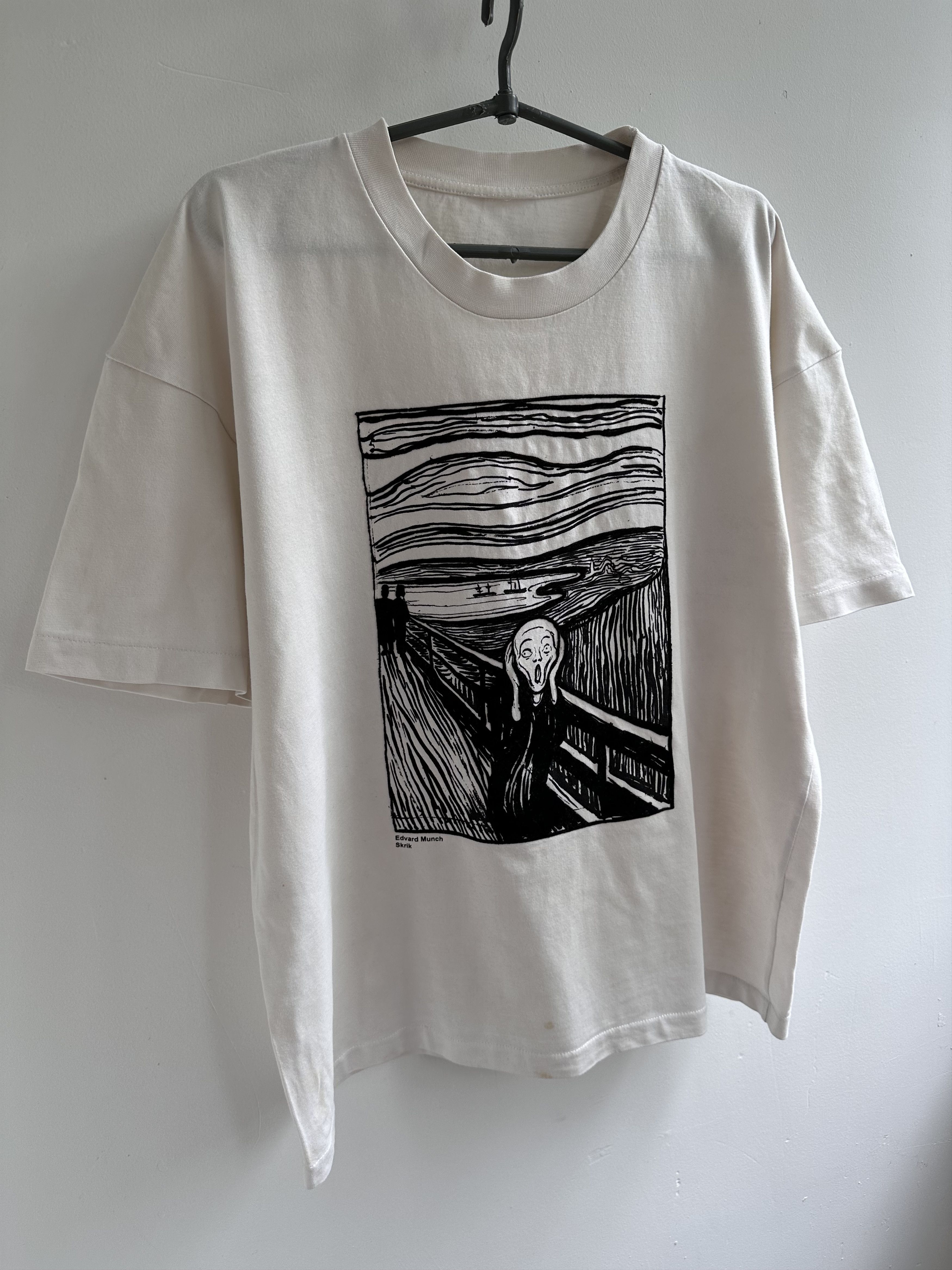 Vintage Vintage 90s Edvard Munch Scream Art T Shirt Size US XL / EU 56 / 4 - 2 Thumbnail