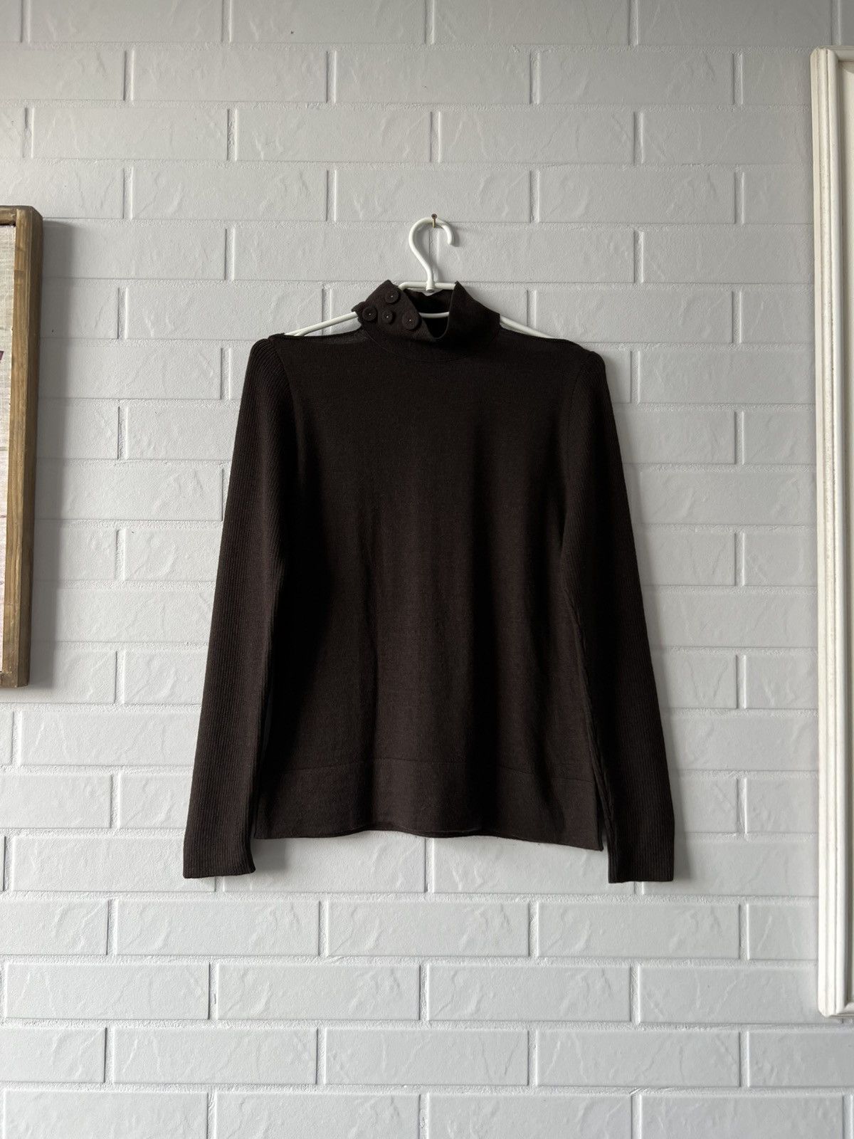Other Crea Concept Long Sleeve Wool Sweater Open Shoulders Size S Size S / US 4 / IT 40 - 1 Thumbnail