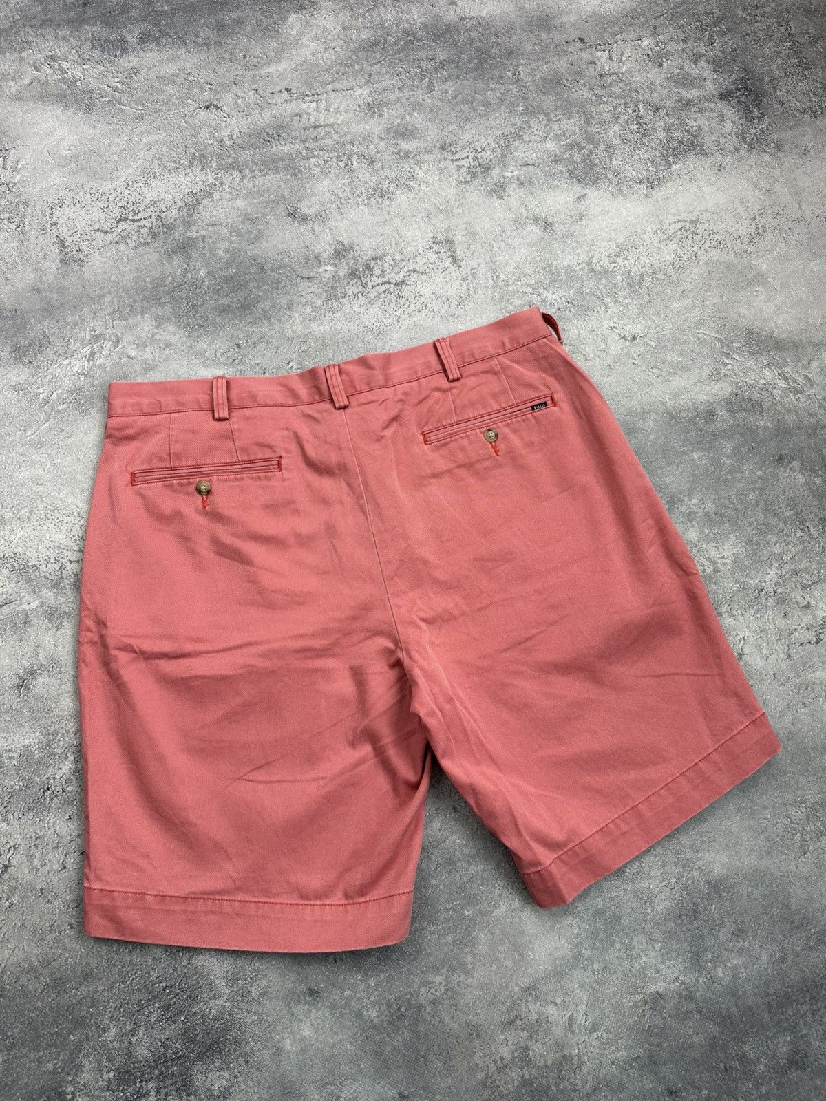 Polo Ralph Lauren Vintage Polo Ralph Lauren Chino Pink Shorts Y2K Classic 36 Size US 36 / EU 52 - 4 Thumbnail