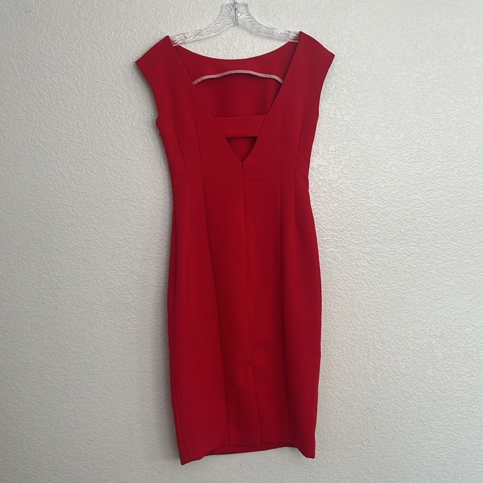 Anthropologie Anthropologie Maeve Evangeline Red Cap Sleeve Sheath Dress Size XS / US 0-2 / IT 36-38 - 4 Thumbnail
