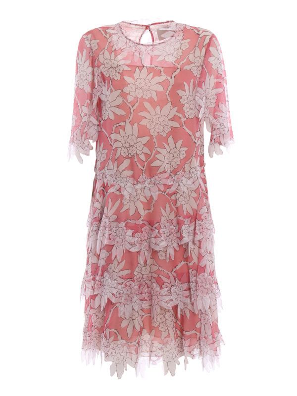 Valentino o1y0326 Mini Dress in Pink/White Size XXS / US 00 / IT 34 - 1 Thumbnail