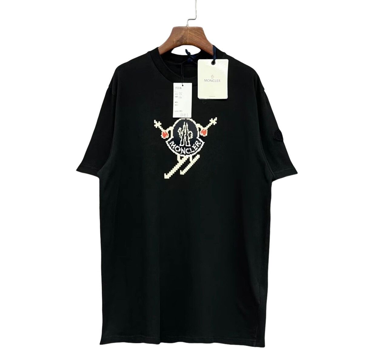 Moncler Moncler Pixel Logo Short Sleeve T-Shirt L Size US L / EU 52-54 / 3 - 1 Thumbnail