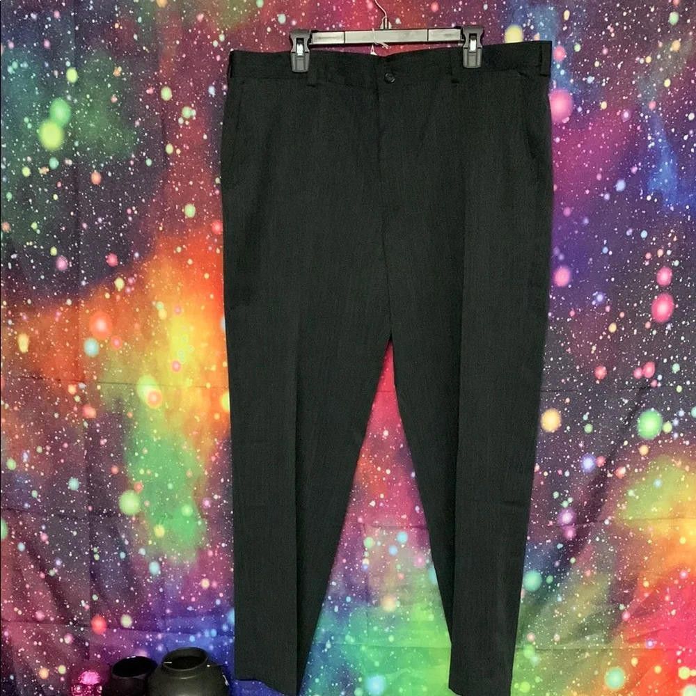 Designer Stylish Men's Black Dress Pants Size 48R - 1 Thumbnail