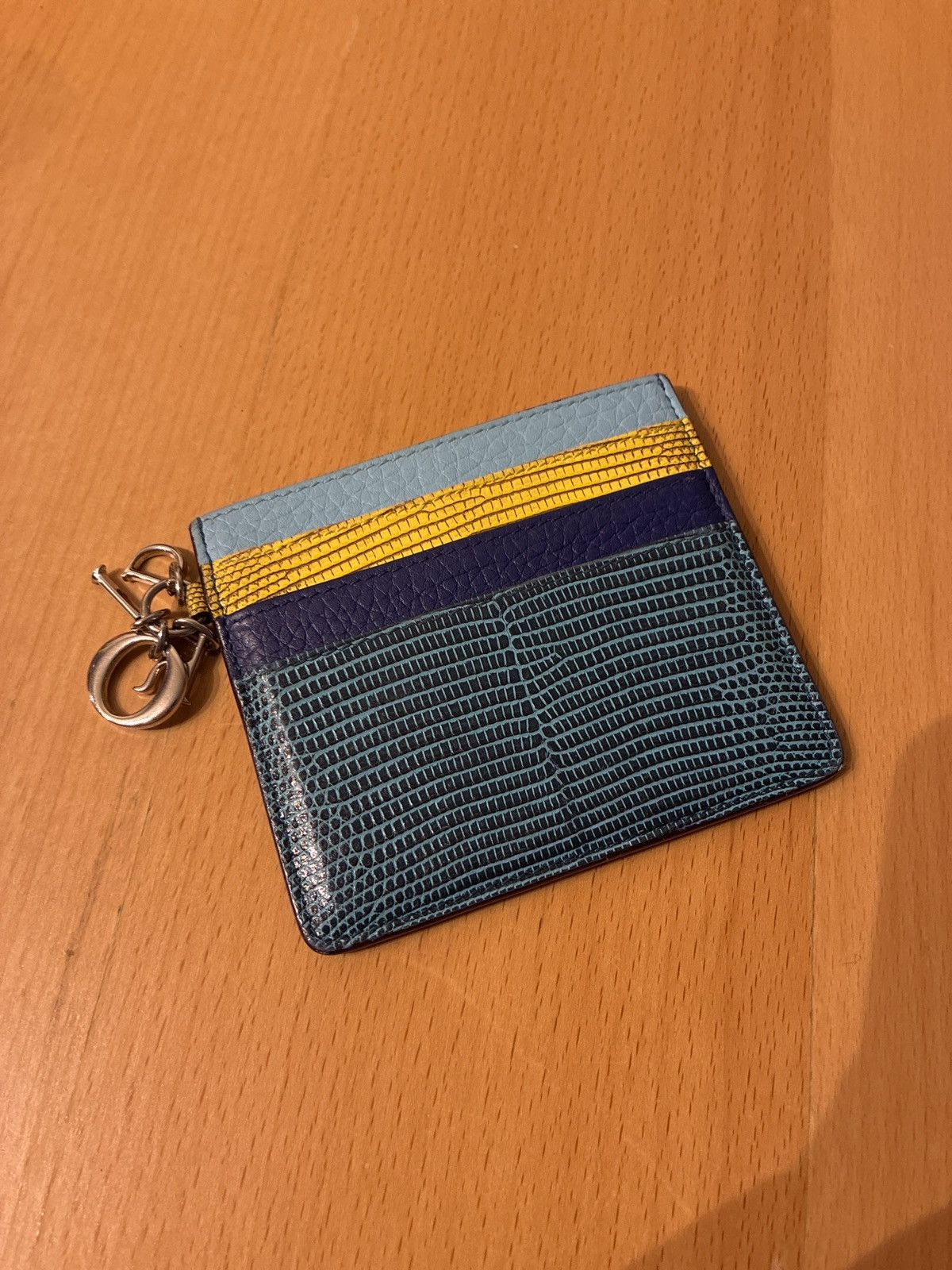Dior Christian Dior Multicolor Embossed Leather Cardholder Size ONE SIZE - 2 Thumbnail