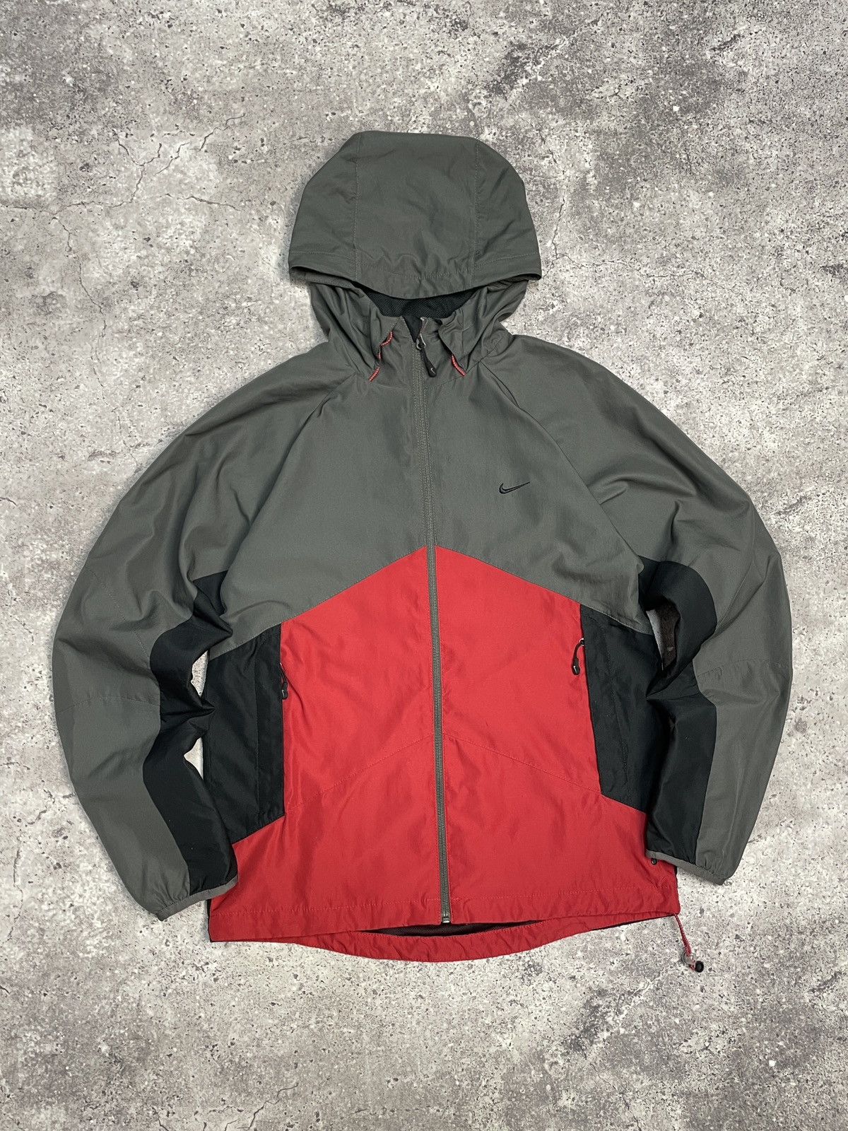 Vintage Nike Windbreaker Y2K Drill Nylon Multicolour Jacket